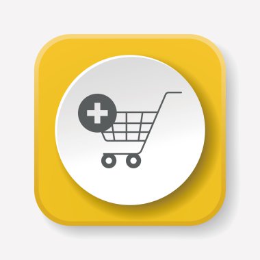 alışveriş sepeti simge vektör çizim web