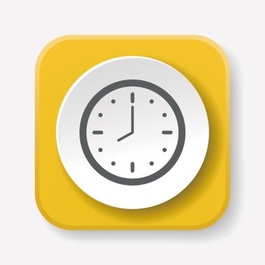 Saat simgesi vektör illüstrasyonu