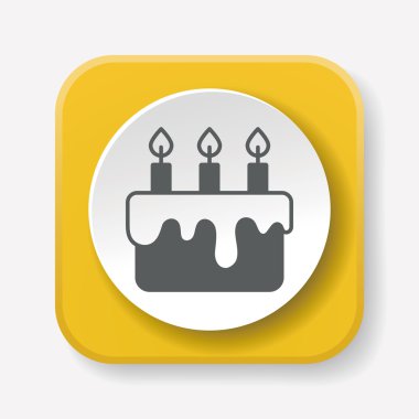 kek ikonu vektör illüstrasyonu