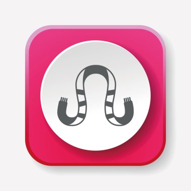 eşarp simge vektör çizim