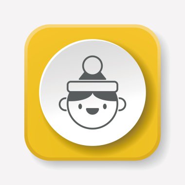 Noel kişi simge vektör çizim vektör çizim