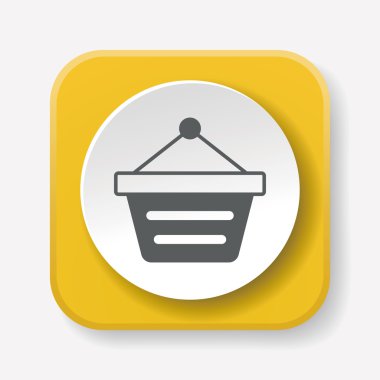 alışveriş sepeti simge vektör çizim vektör çizim web