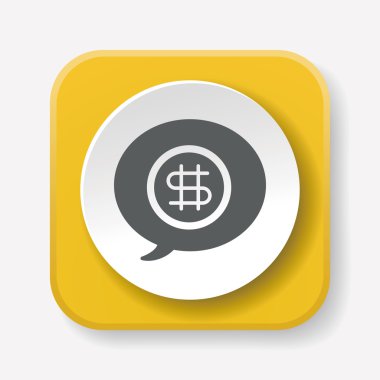 finansal para sembol simge vektör çizim