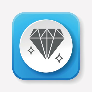 Elmas simgesi vektör illüstrasyonu