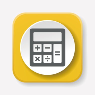 hesap makinesi simgesi vektör illüstrasyonu