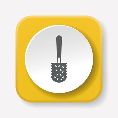 Temizlik fırça simge vektör çizim