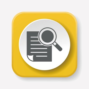 belge simgesi vektör illüstrasyonu