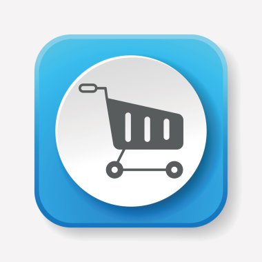 alışveriş sepeti simge vektör çizim vektör çizim web