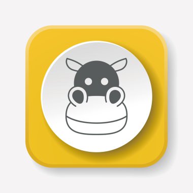 hayvan simgesi vektör illüstrasyonu