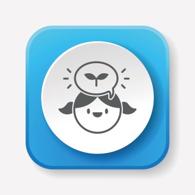 Çevre bilinci kişi simge vektör çizim