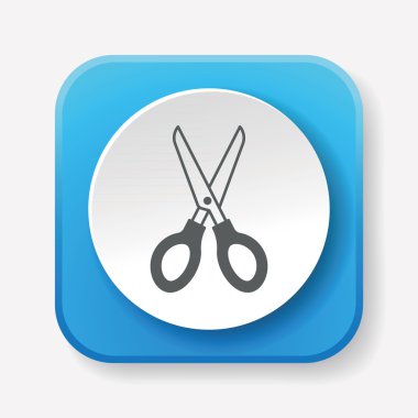 makas simgesi vektör illüstrasyonu