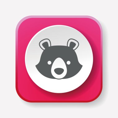 hayvan simgesi vektör illüstrasyonu