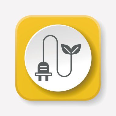 Çevre koruma kavramı enerji simge vektör çizim kaydetme