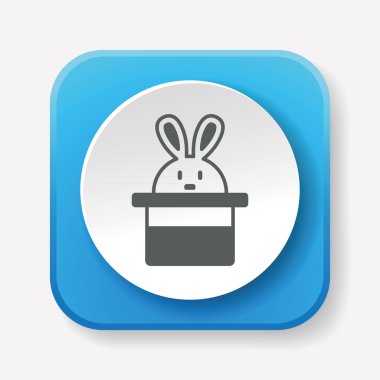 Sihirli Şapka simgesi vektör çizimi