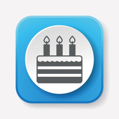 kek ikonu vektör illüstrasyonu