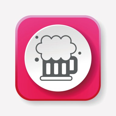 bira ikonu vektör illüstrasyonu