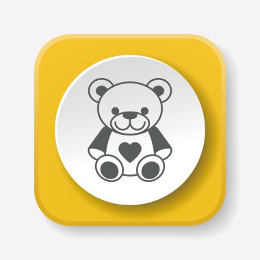 Bebek simge vektör çizim ayı