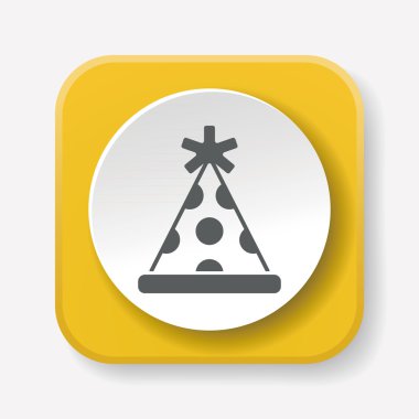 parti şapka simge vektör çizim