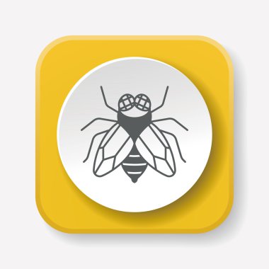 böcek simge vektör çizim