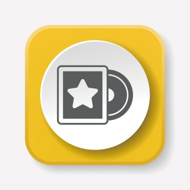 CD sayfası simge vektör çizim