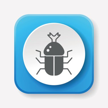 böcek simge vektör çizim