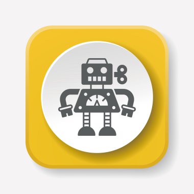 robot ikon vektör illüstrasyonu