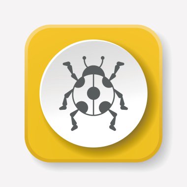 böcek simge vektör çizim