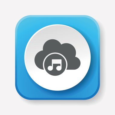 e-müzik simge vektör çizim