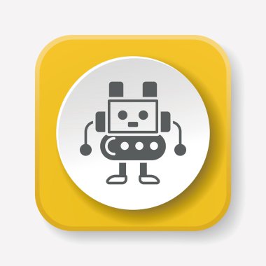robot ikon vektör illüstrasyonu