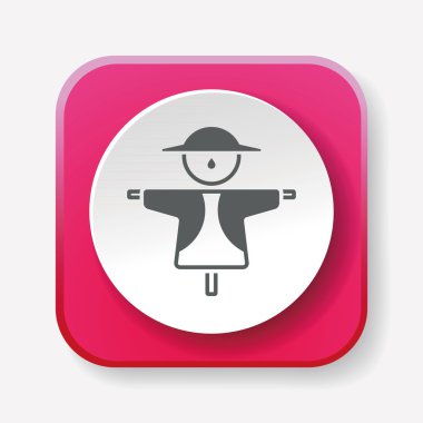 korkuluk simgesi vektör illüstrasyonu