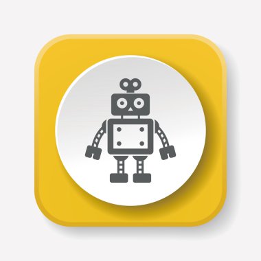 robot ikon vektör illüstrasyonu