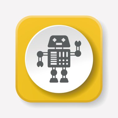 robot ikon vektör illüstrasyonu
