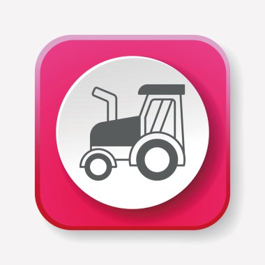 kargo kamyonu ikonu vektör illüstrasyonu