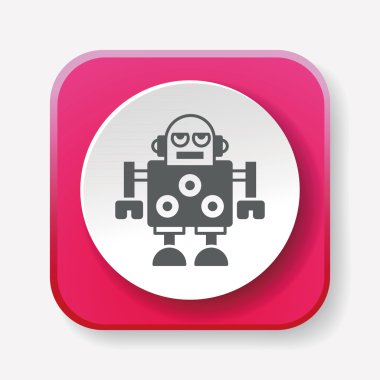 Robot simge vektör çizim vektör çizim