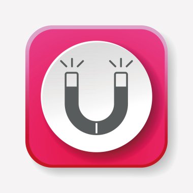 Mıknatıs simge vektör çizim vektör çizim