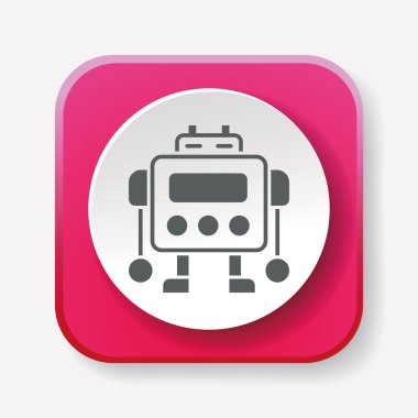 Robot simge vektör çizim vektör çizim