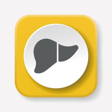 karaciğer simge vektör çizim vektör çizim