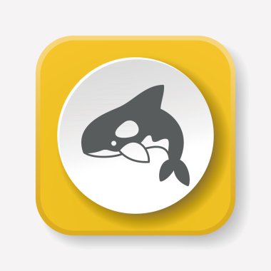 köpekbalığı simge vektör çizim vektör çizim