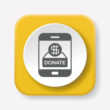 Bağış simge vektör çizim vektör çizim