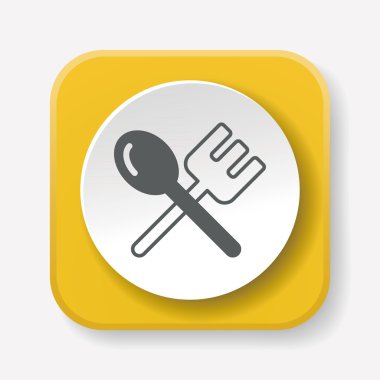 yemek takımı simge vektör çizim vektör çizim