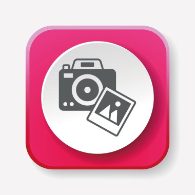 kamera simgesi vektör illüstrasyonu