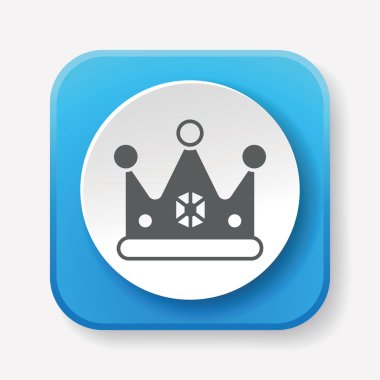 taç simgesi vektör illüstrasyonu