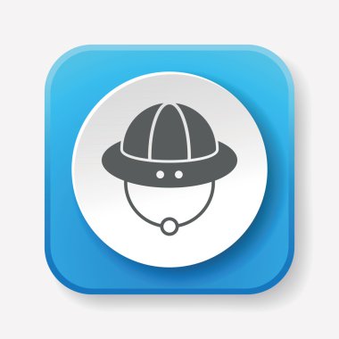 kamp şapka simge vektör çizim vektör çizim