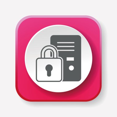 Emanet Kasası simge vektör çizim