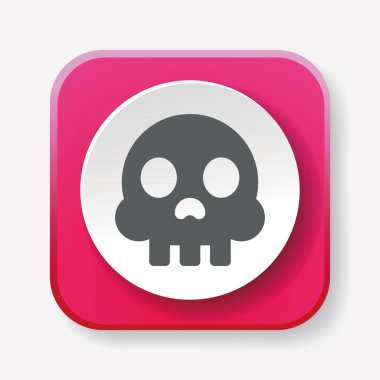 İskelet simge vektör çizim vektör çizim