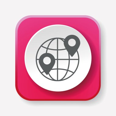 Küre simge vektör çizim vektör çizim