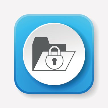 Güvenlik simge vektör çizim vektör çizim