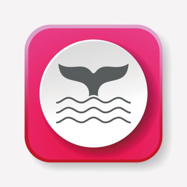 Simge vektör çizim vektör çizim balina