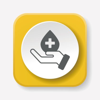 Bağış simge vektör çizim vektör çizim