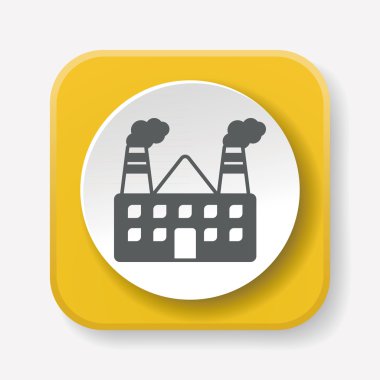 Fabrika simge vektör çizim vektör çizim